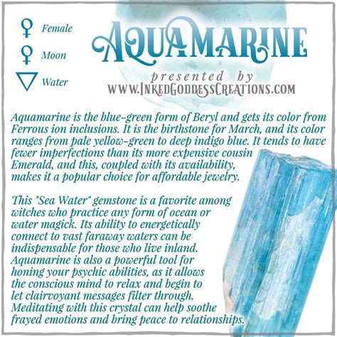 Aquamarine witchcraft to get love